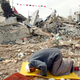 An unidentified Palestinian man seeks a renewed resolve through prayer.